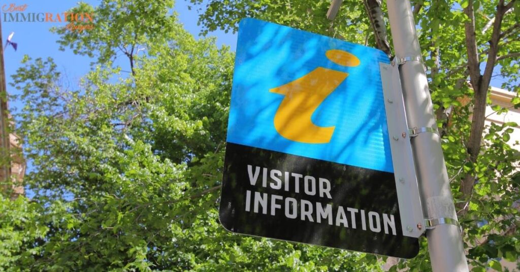 Australia visitor information sign